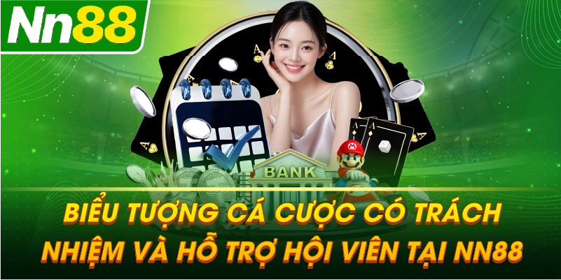 Biểu tượng cá cược có trách nhiệm và hỗ trợ hội viên tại NN88