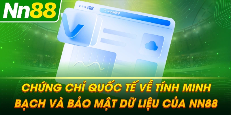 Chứng chỉ quốc tế về tính minh bạch và bảo mật dữ liệu của NN88